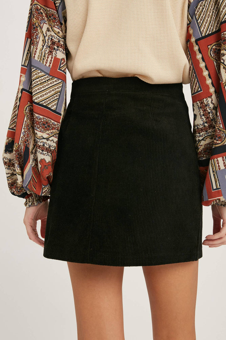 Classic Corduroy Mini Skirt