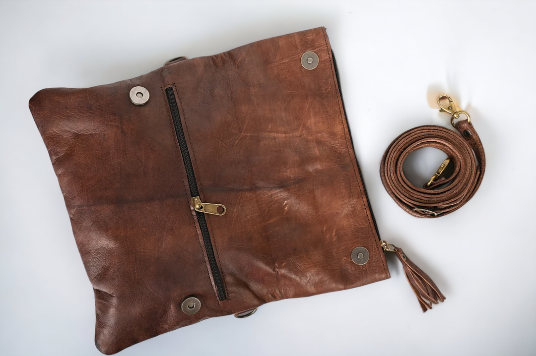 Moroccan Leather Crossbody